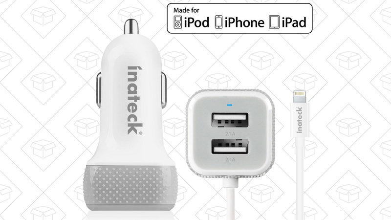 Inateck 33W 2-Port USB Car Charger, $8 with code LKB929LS
